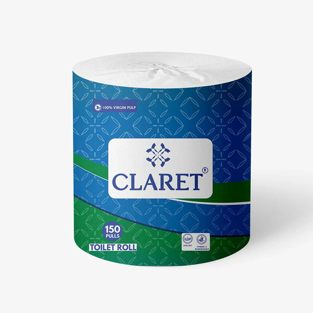 Claret Toilet Roll 2 Ply 150 Pulls