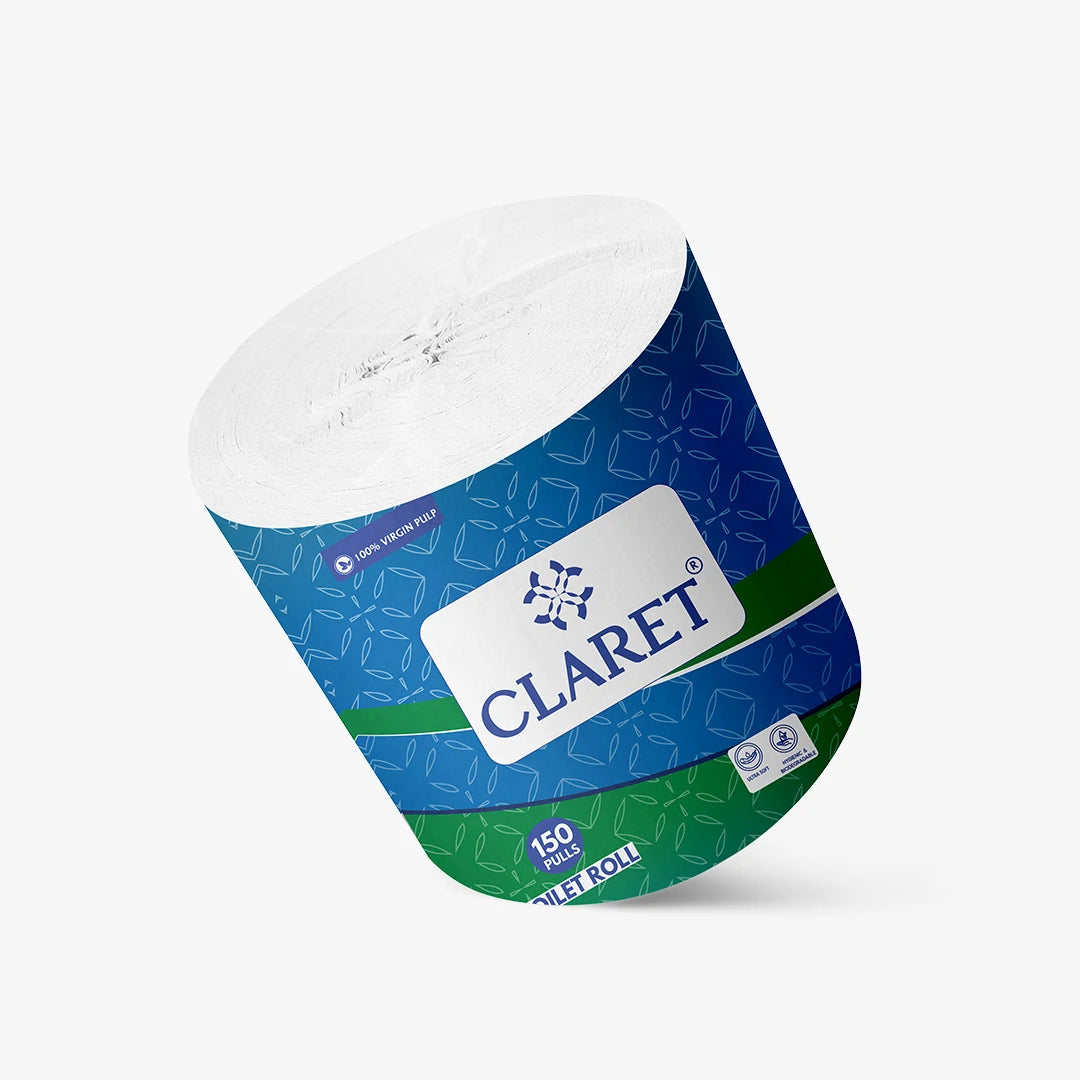 Claret Toilet Roll 2 Ply 150 Pulls