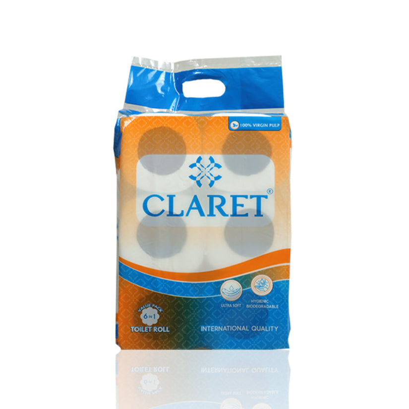 Claret 2 Ply Toilet Roll - 200 Pulls