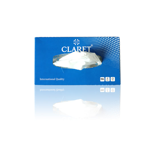 Claret Facial Tissue Box - 100 Pulls