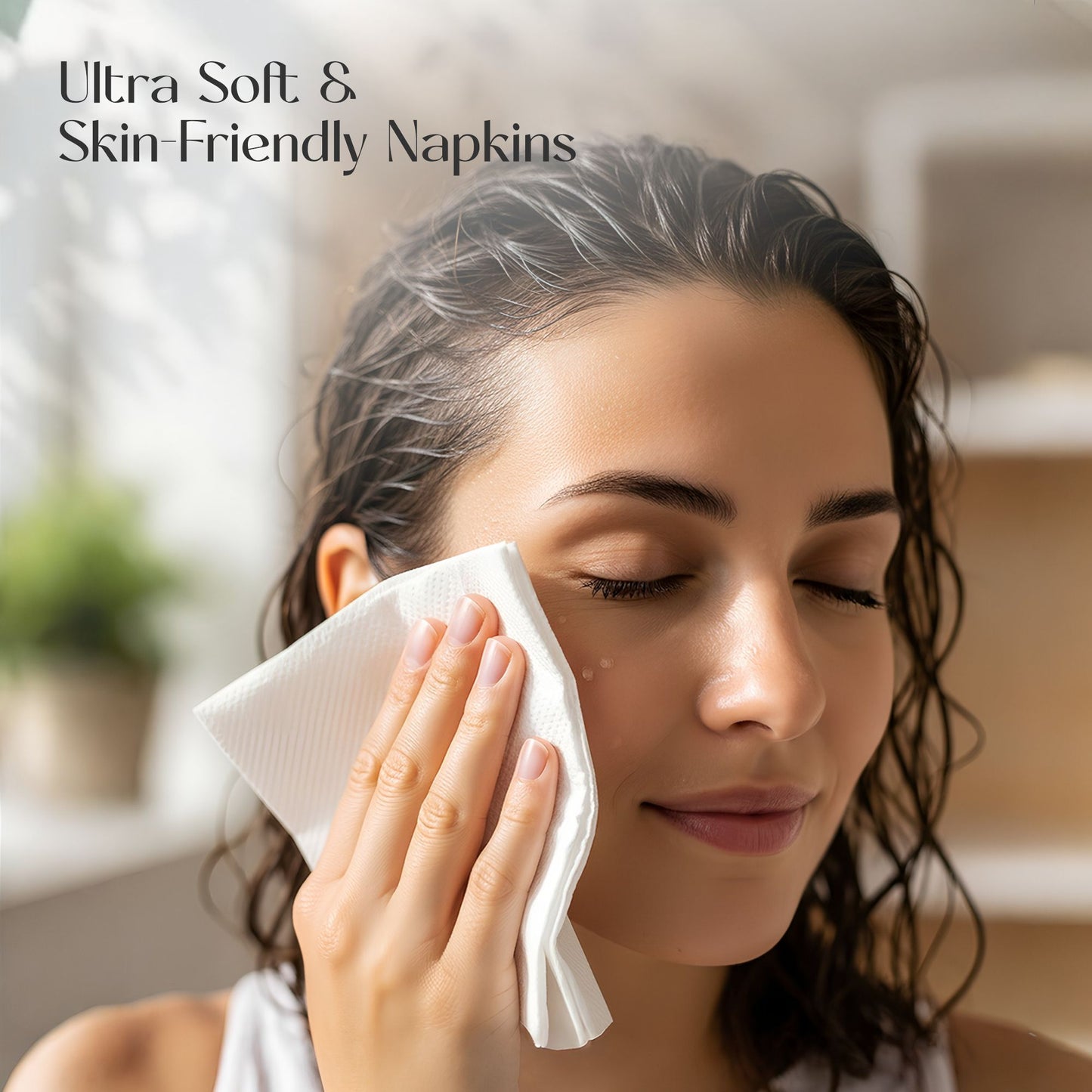 Claret Ultra Napkin Plain 4 Ply 25 Pulls - 40 x 40cm