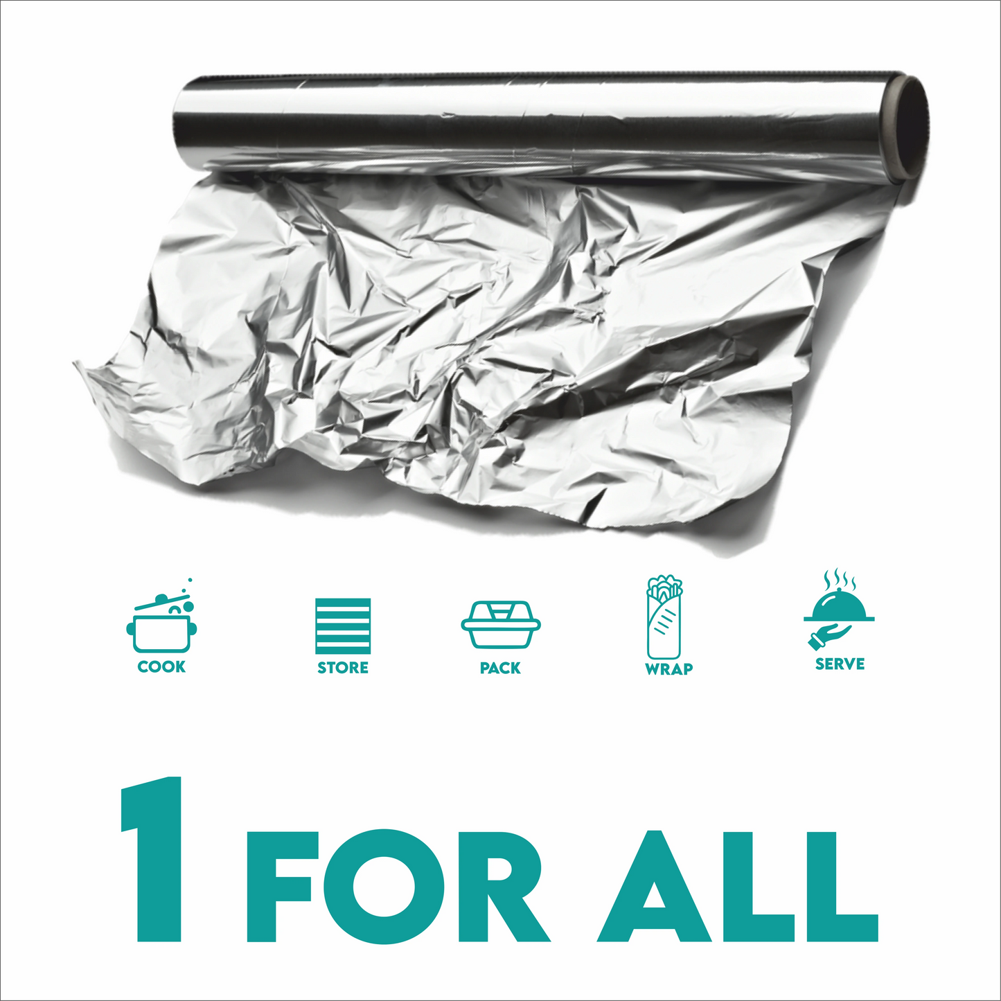 Claret Aluminium Foil Roll 9 Meter