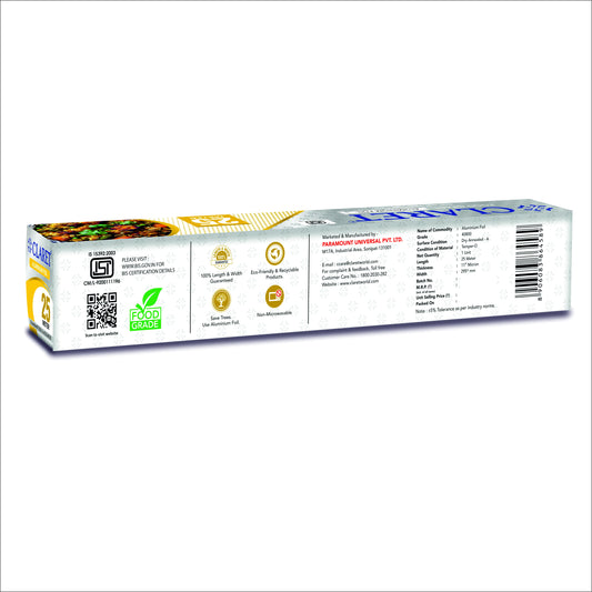 Claret Aluminium Foil Roll 25 Meter