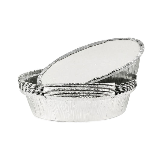 Claret Aluminium Food Container | 600 ml (Oval)