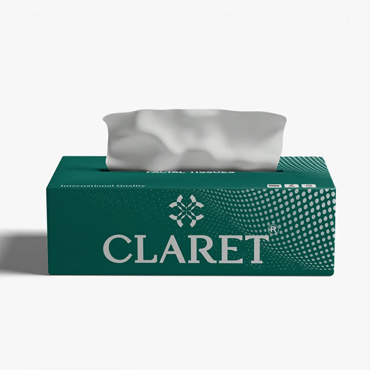 Claret Facial Tissue Single 2 Ply 100 Pulls (Assorted)