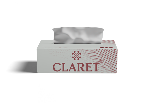 Claret Facial Tissue Single 2 Ply 100 Pulls (Assorted)