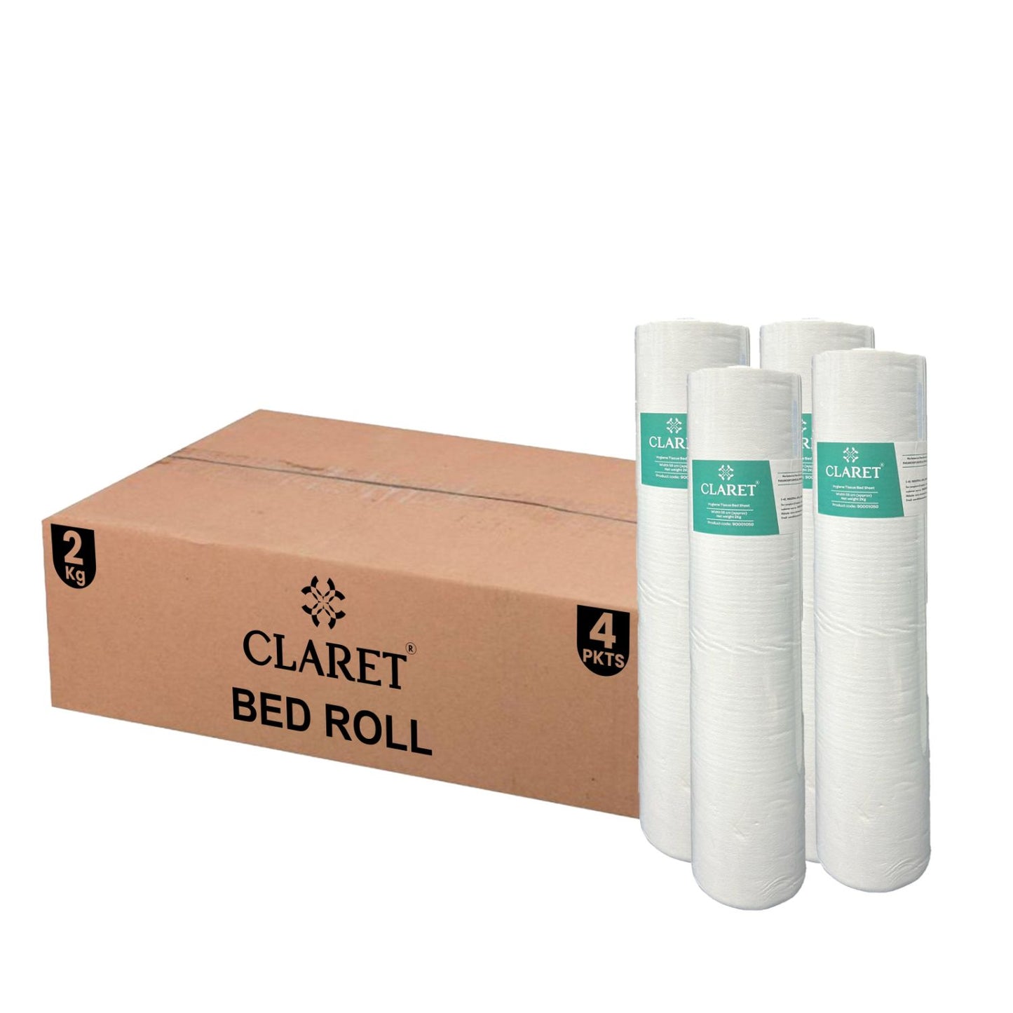 Claret Hygiene Tissue Bed Sheet Roll | 55cm