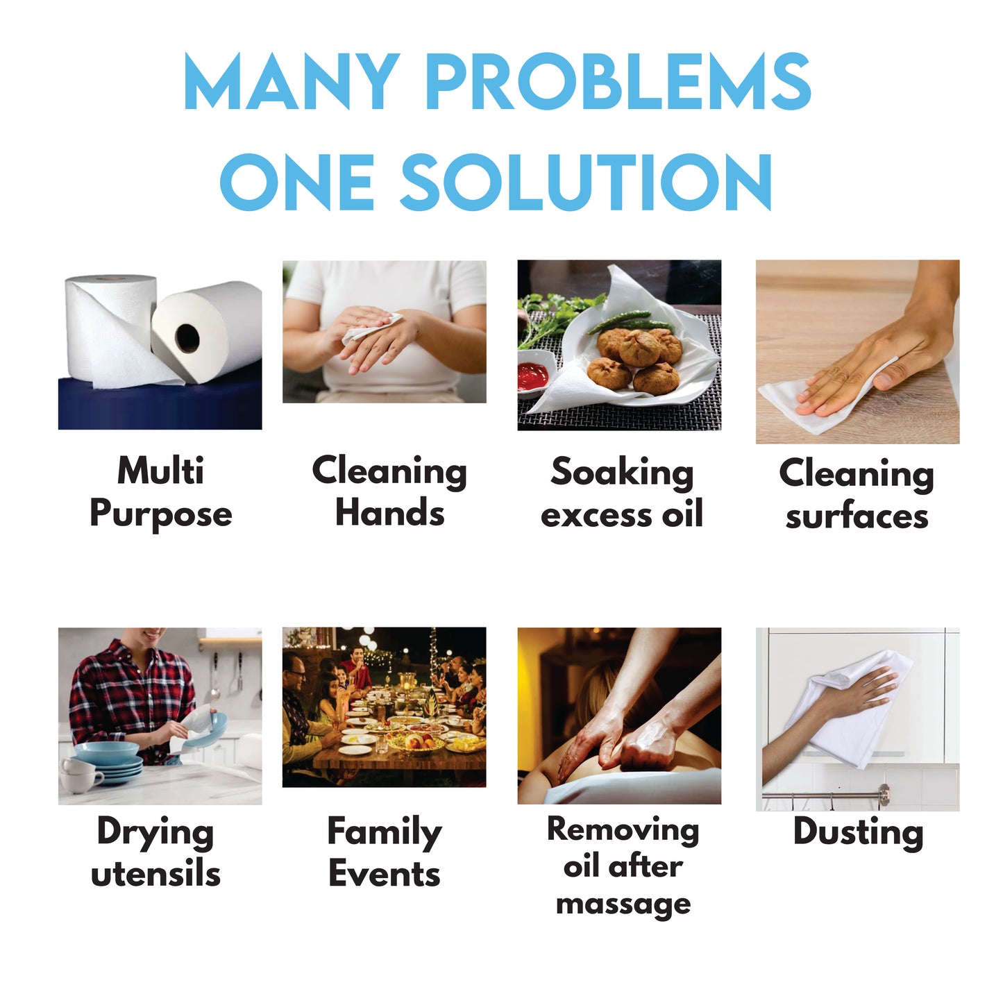 Claret Kitchen Towel 2 in 1 Combo 2 Ply 60 Pulls