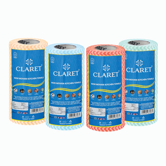 Claret Non-Woven Kitchen Towel 1 Ply 80 Pulls