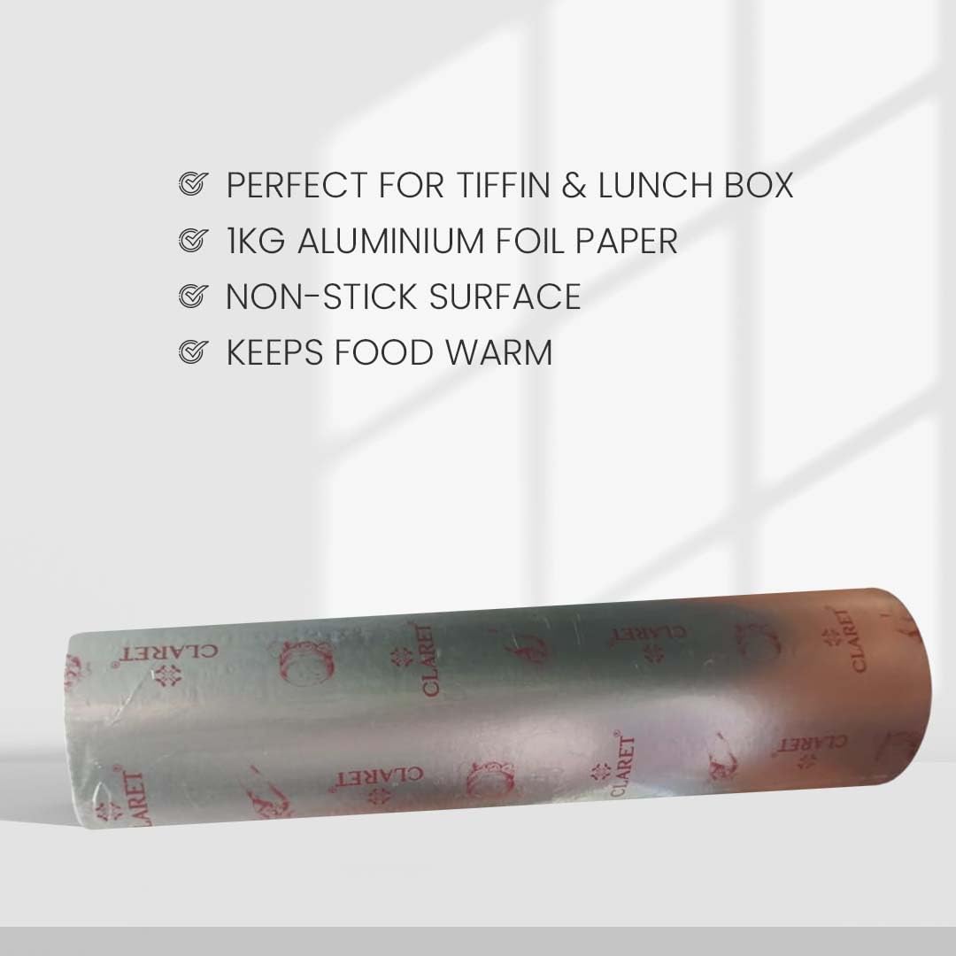 Claret Paper Foil Roll 1 Kg Net