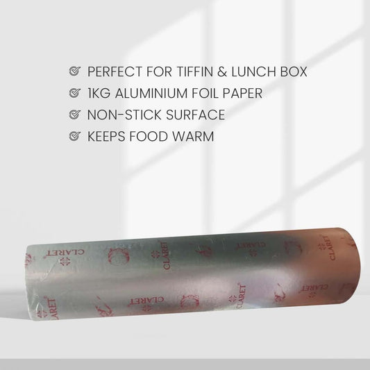 Claret Paper Foil Roll 1 Kg Net