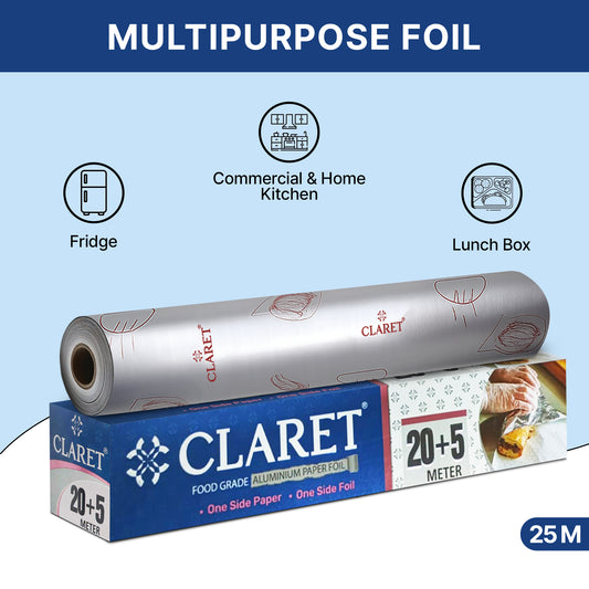Claret Paper Foil Roll 20+5 Meter