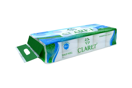 Claret Toilet Rolls 10 in 1 Combo 2 Ply 180 Pulls