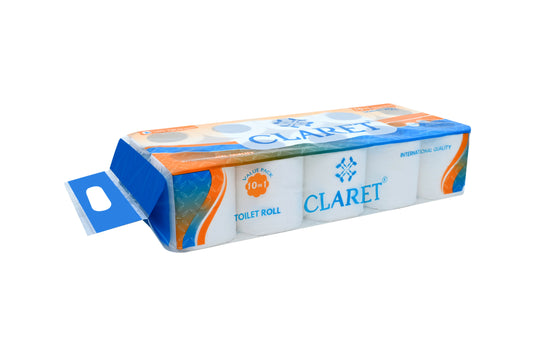 Claret Toilet Rolls 10 in 1 Combo 2 Ply 200 Pulls