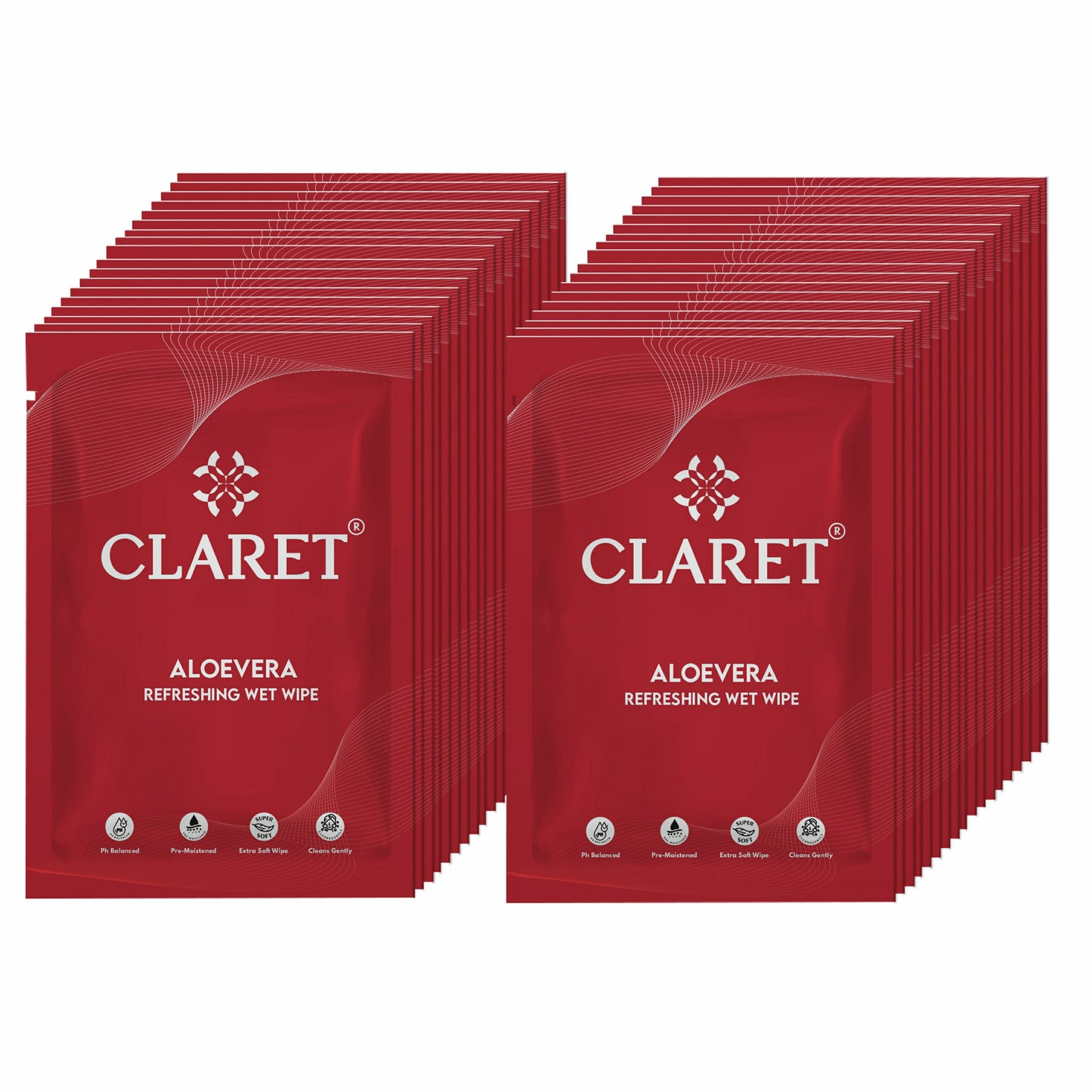 Claret Wet Wipes 1 Ply