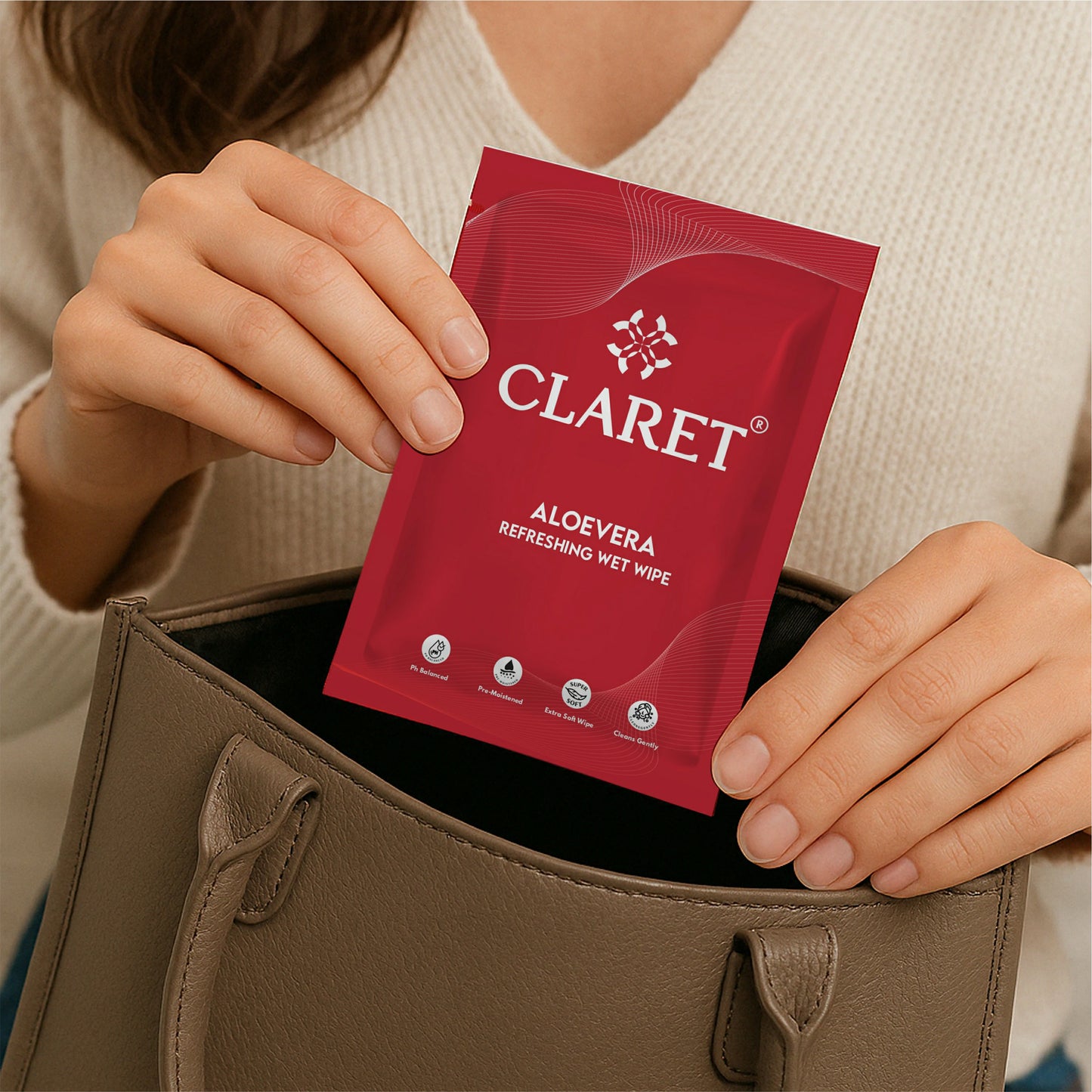 Claret Wet Wipes 1 Ply