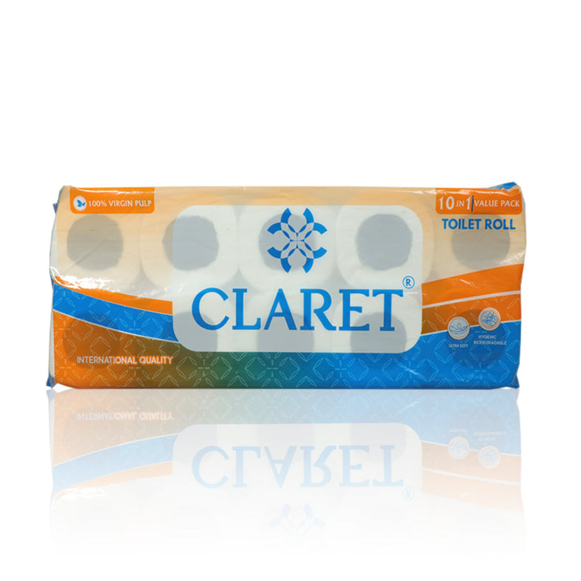 Claret 2 Ply Toilet Roll - 200 Pulls
