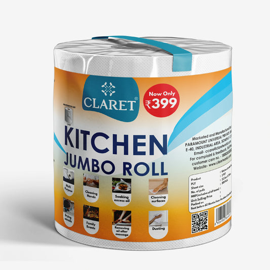 Claret Kitchen Towel Jumbo 2 Ply 300 Pulls