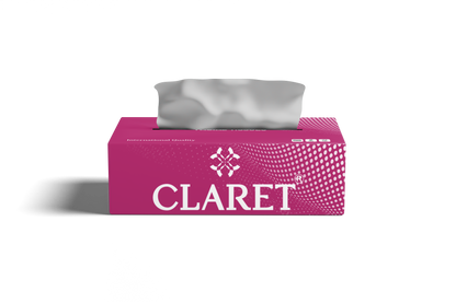 Claret Facial Tissue Single 2 Ply 100 Pulls (Assorted)