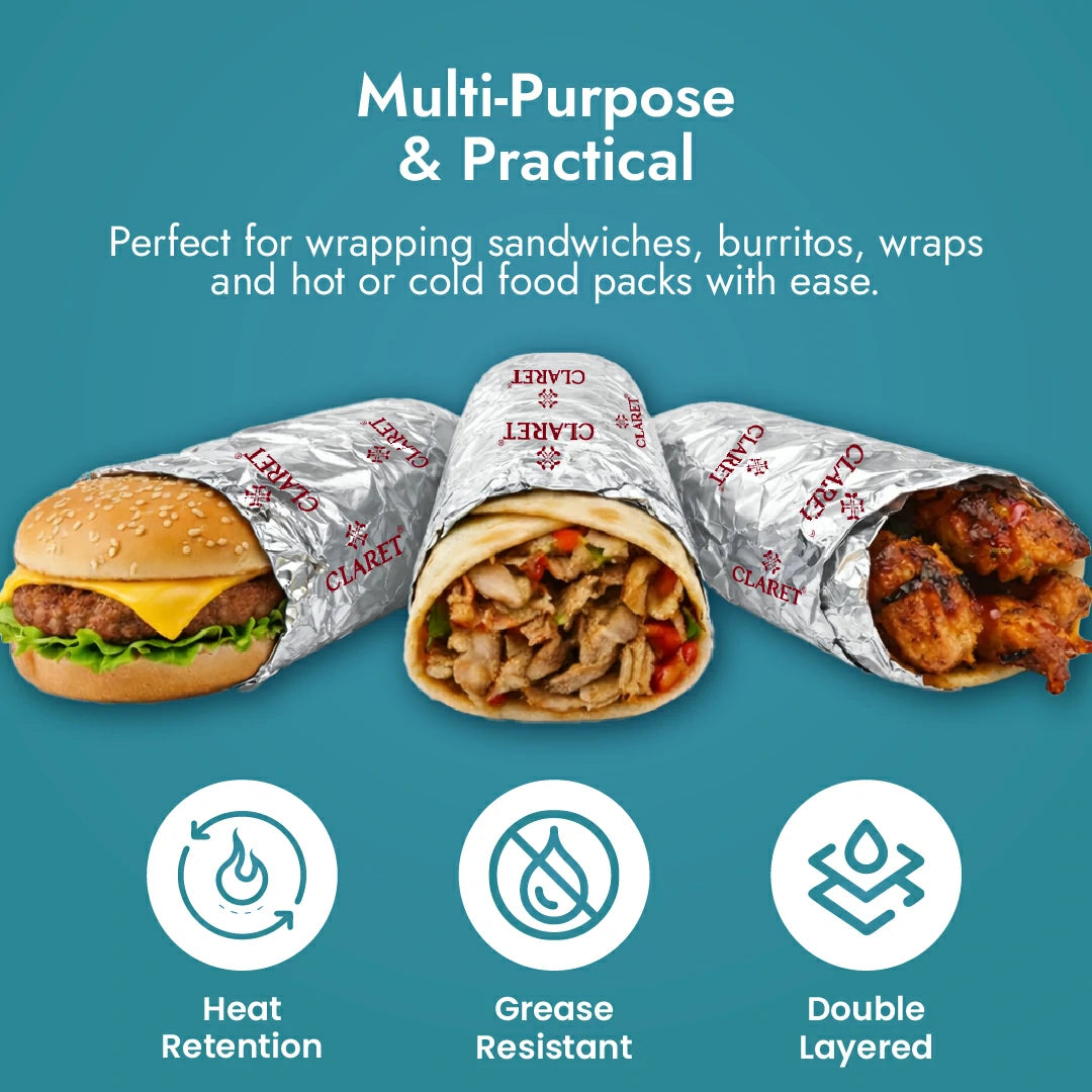 Claret 2-in-1 Paper & Aluminium Foil (1 Kg)