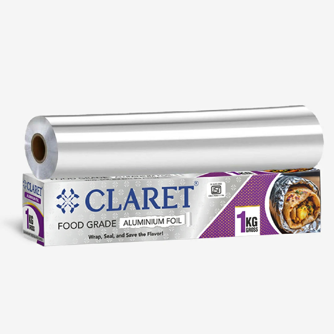 Claret Aluminium Foil Roll 1 Kg. Gross