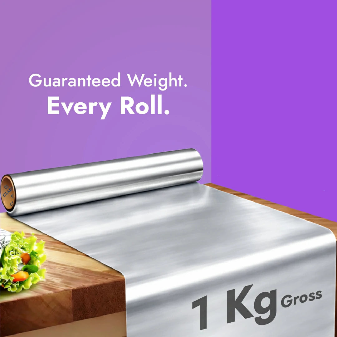 Claret Aluminium Foil Roll 1 Kg. Gross