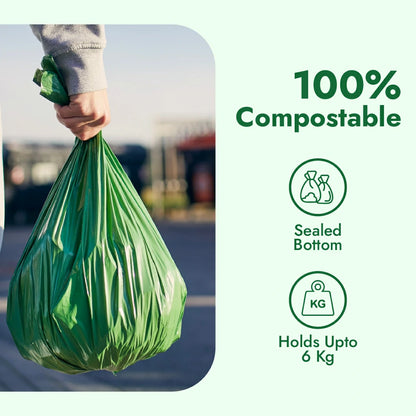Claret Compostable Garbage Bags | Medium | 19 x 21 Inch