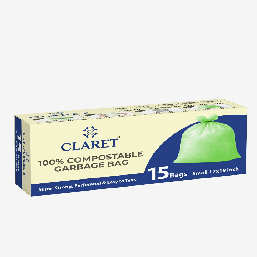 Claret Compostable Garbage Bags | Small | 17 x 19 Inch