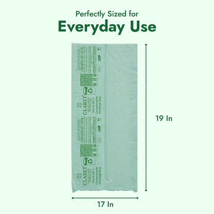Claret Compostable Garbage Bags | Small | 17 x 19 Inch