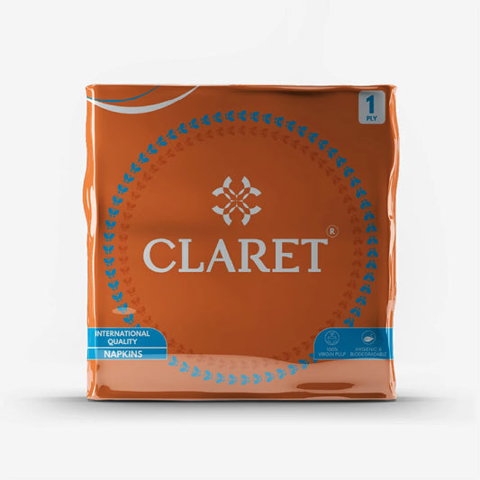 Claret Soft Napkin 1 Ply 70 Pulls - 27 x 30cm