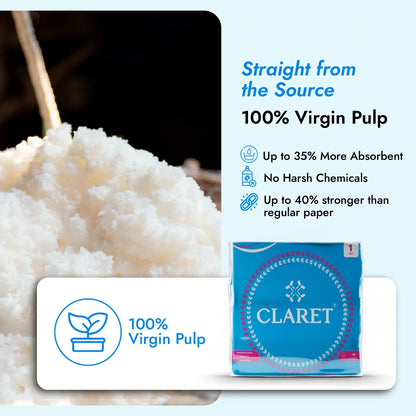 Claret Soft Napkin 1 Ply 80 Pulls - 27 x 30cm