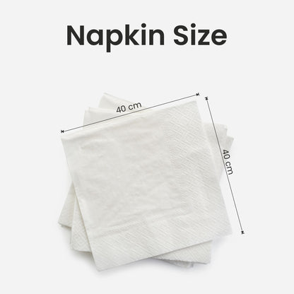 Claret Ultra Napkin Plain 4 Ply 25 Pulls - 40 x 40cm