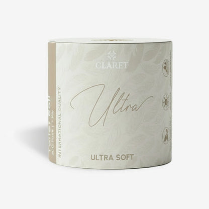 Claret Ultra Single Toilet Roll 3 Ply 300 Pulls
