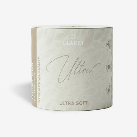 Claret Ultra Single Toilet Roll 3 Ply 300 Pulls