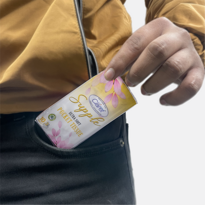 Claret 10 in 1 Pocket Tissue 3 Ply 10 Pull
