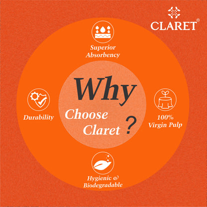 Claret 1 Ply M-Fold Sheet - 125 Sheets