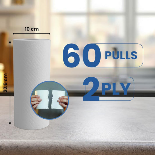 Claret 1 in 1 Kitchen Towel 2 Ply 60 Pulls