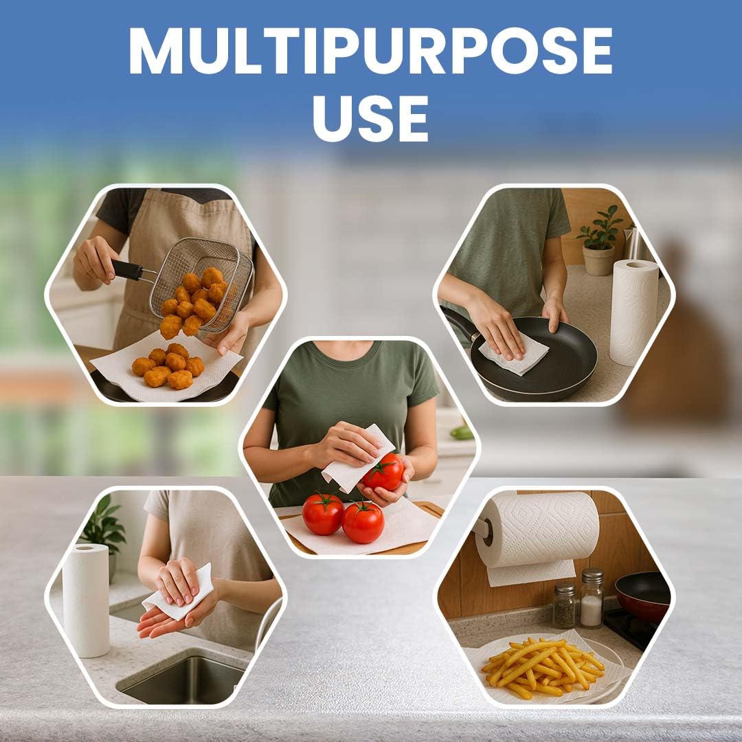 Claret 1 in 1 Kitchen Towel 2 Ply 60 Pulls