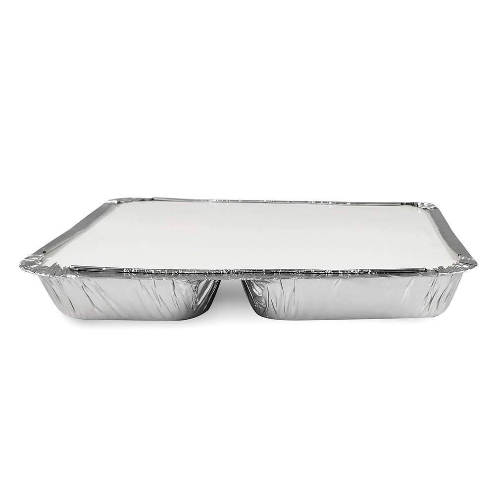 Claret Aluminium Food Container | 2 Compartment | 820 ml