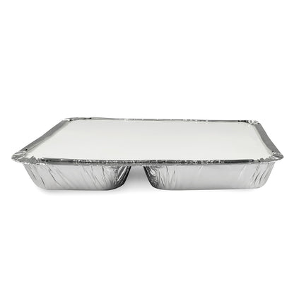 Claret Aluminium Food Container | 2 Compartment | 820 ml