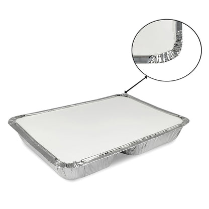 Claret Aluminium Food Container | 2 Compartment | 820 ml