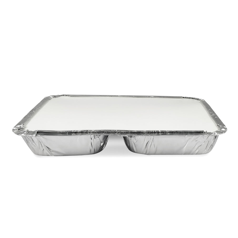 Claret Aluminium Food Container | 3 Compartment | 820 ml