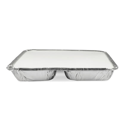 Claret Aluminium Food Container | 3 Compartment | 820 ml