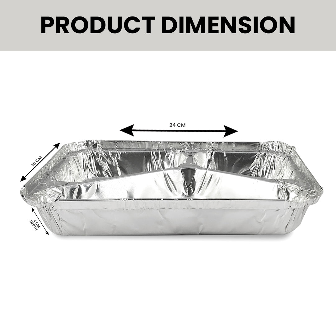 Claret Aluminium Food Container | 3 Compartment | 820 ml