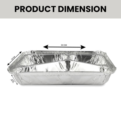 Claret Aluminium Food Container | 3 Compartment | 820 ml