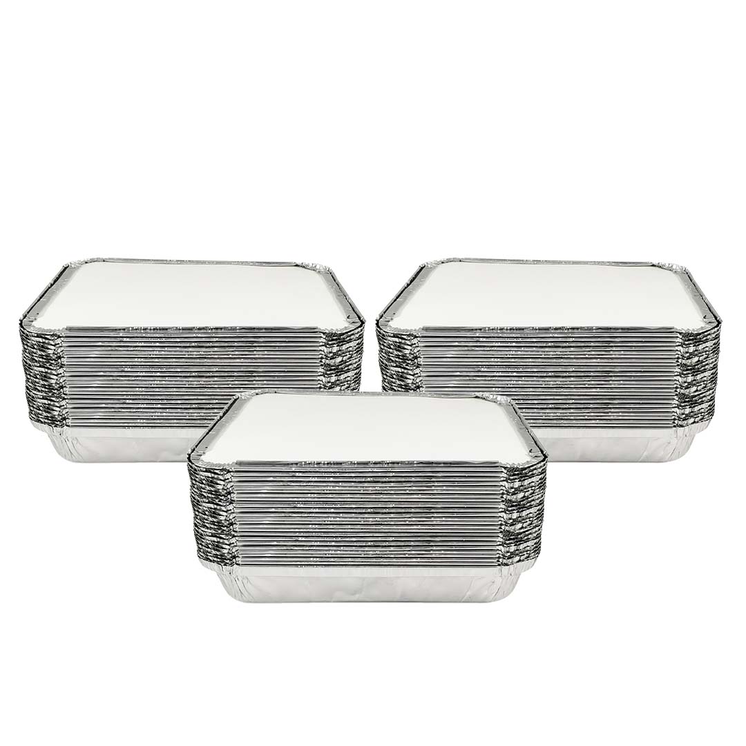 Claret Aluminium Food Container | 3 Compartment | 820 ml