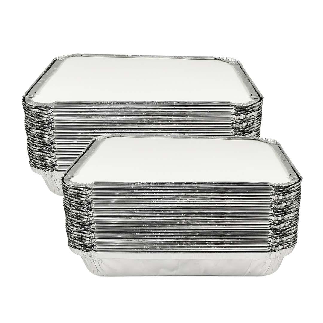 Claret Aluminium Food Container | 3 Compartment | 820 ml