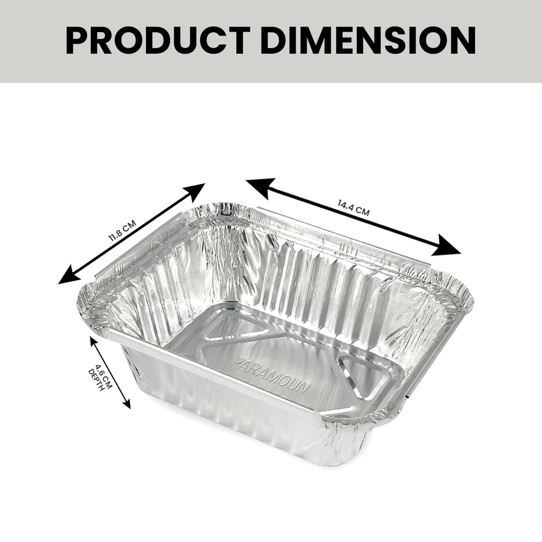 Claret Aluminium Food Container | 450 ml
