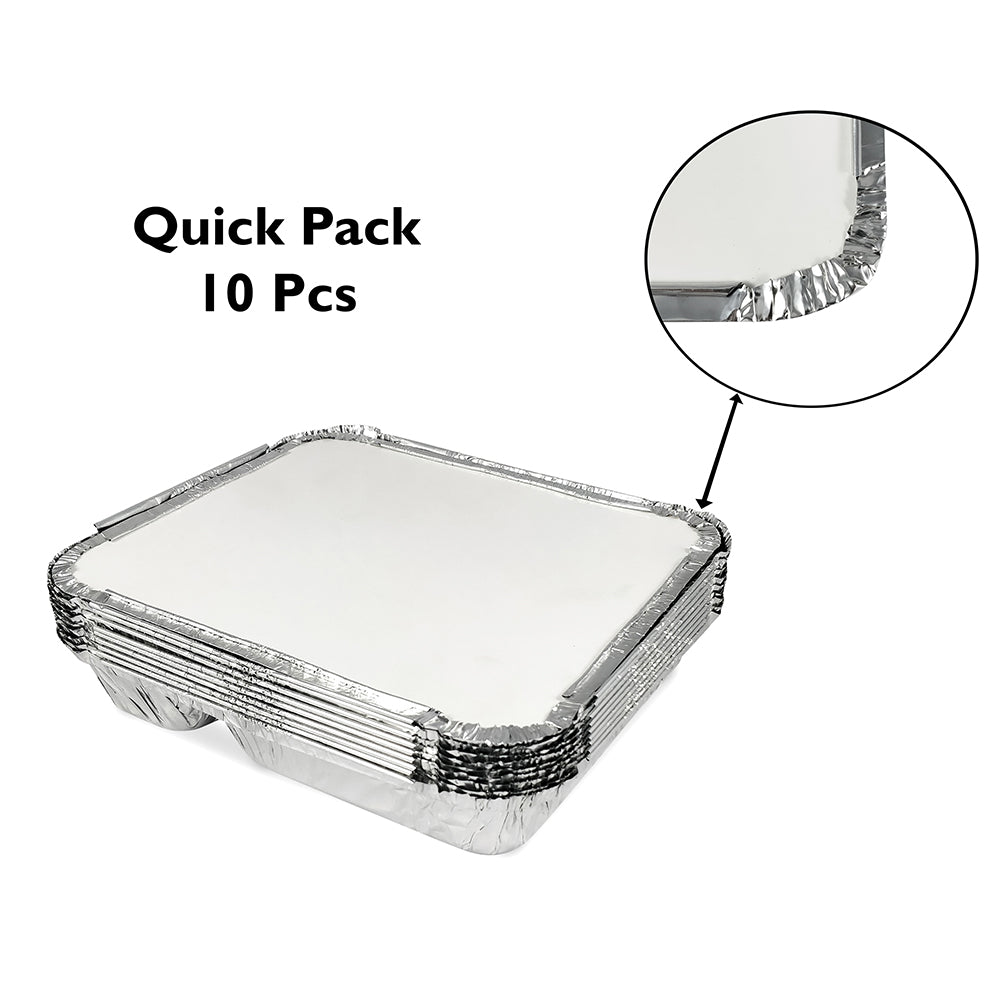 Claret Aluminium Food Container | 4 Premium Compartment | 1200 ml