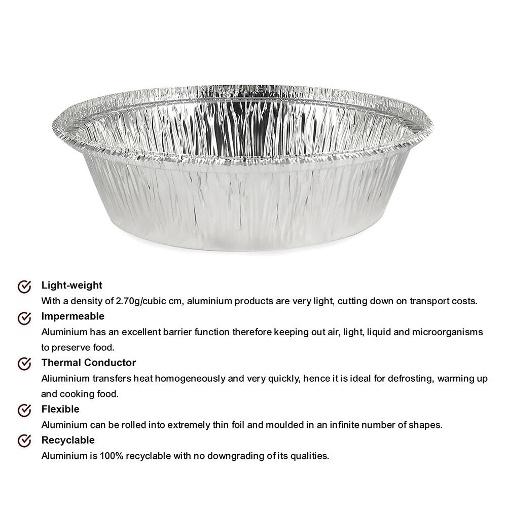 Claret Aluminium Food Container 7 Inch Bakery | 800 ml